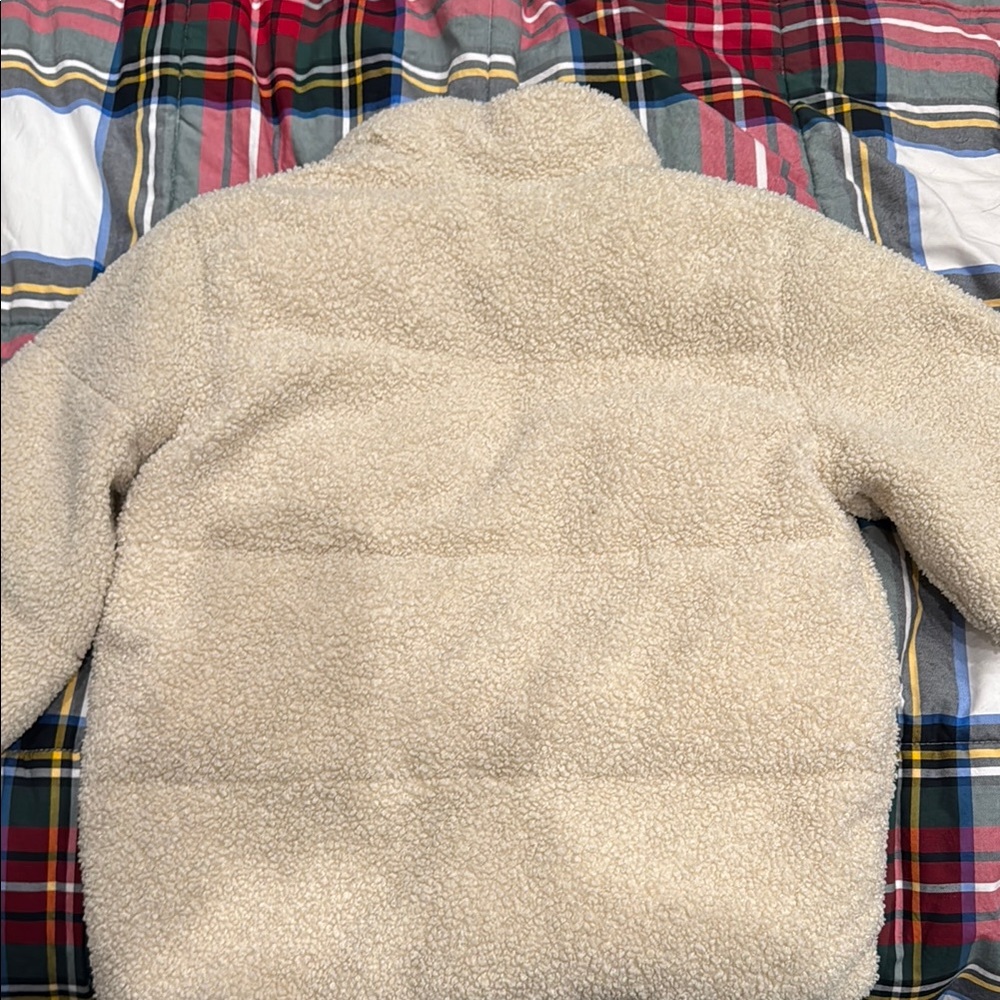 Fall Abercrombie Kids Cream Fleece Jacket - Picture 3 of 3